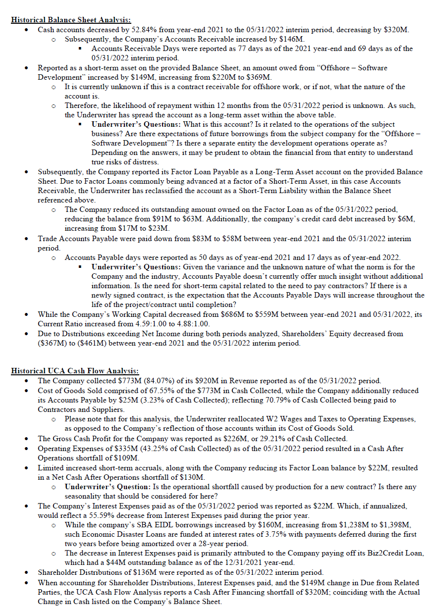 Financial Analysis Exercise Preview